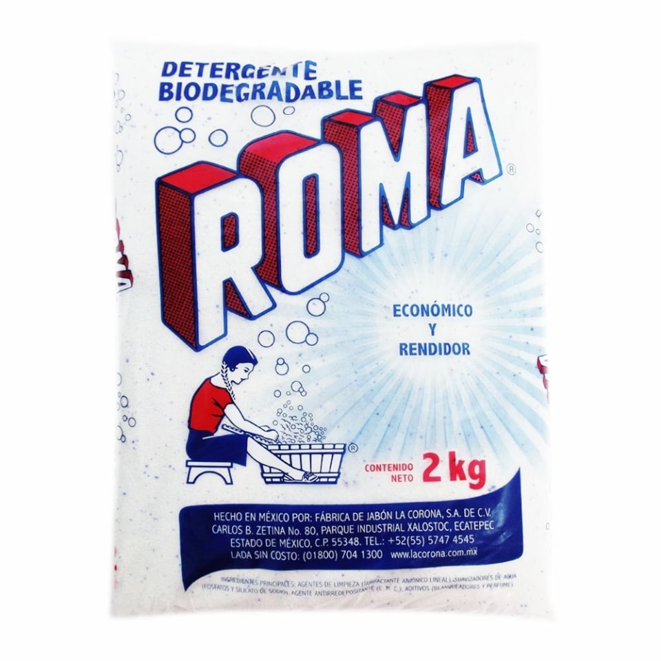 Detergente en polvo Roma multiusos biodegradable 2 kg