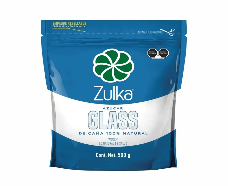 Azúcar glass Zulka 500g pieza