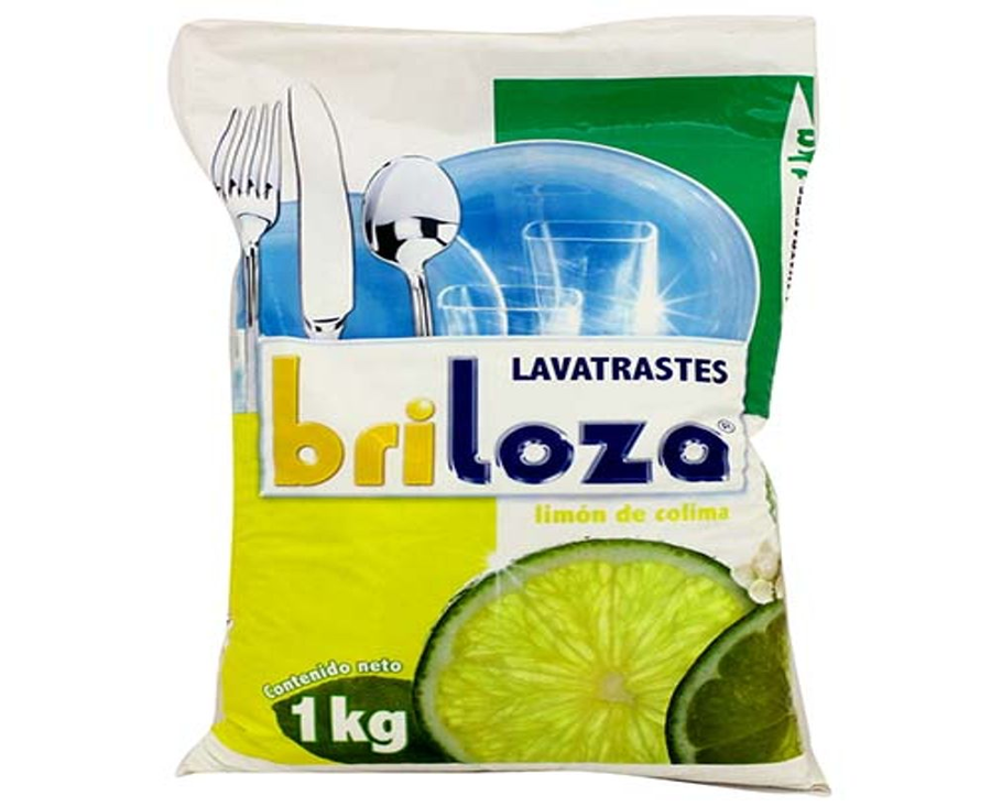 Detergente lavatrastes briloza limon 1 kg